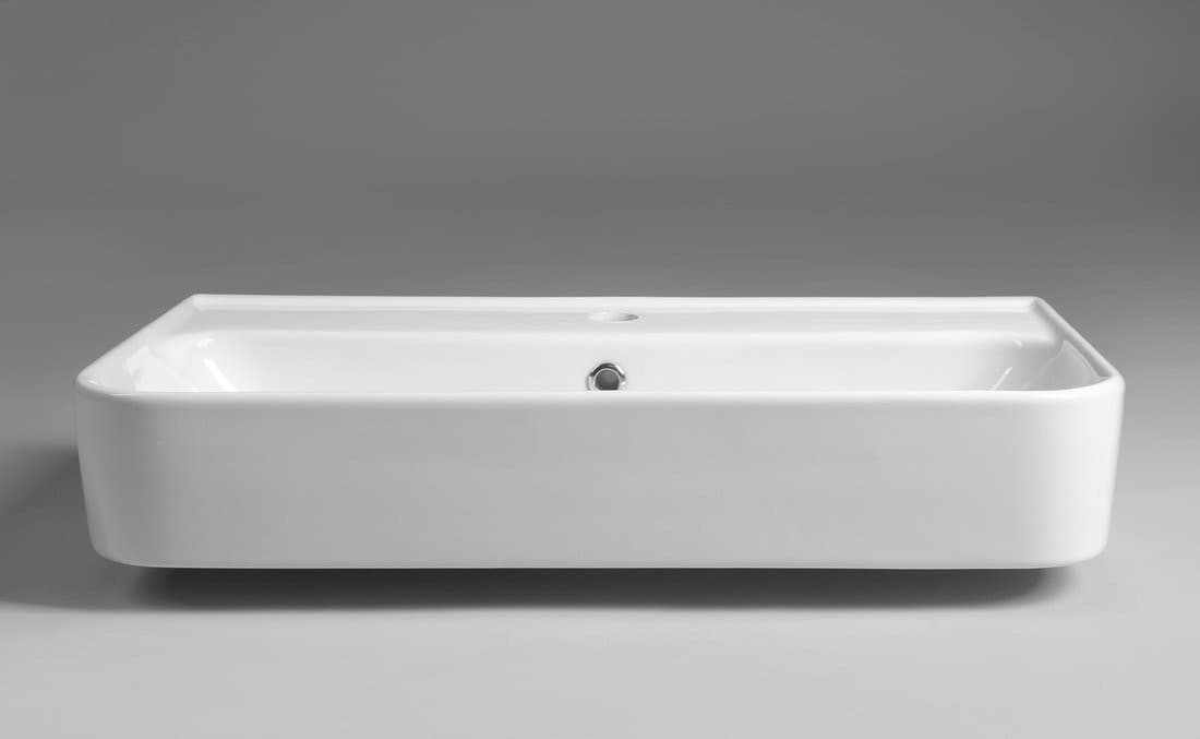 SISTEMA U ceramiczna umywalka prostokątna 70x38cm, biała