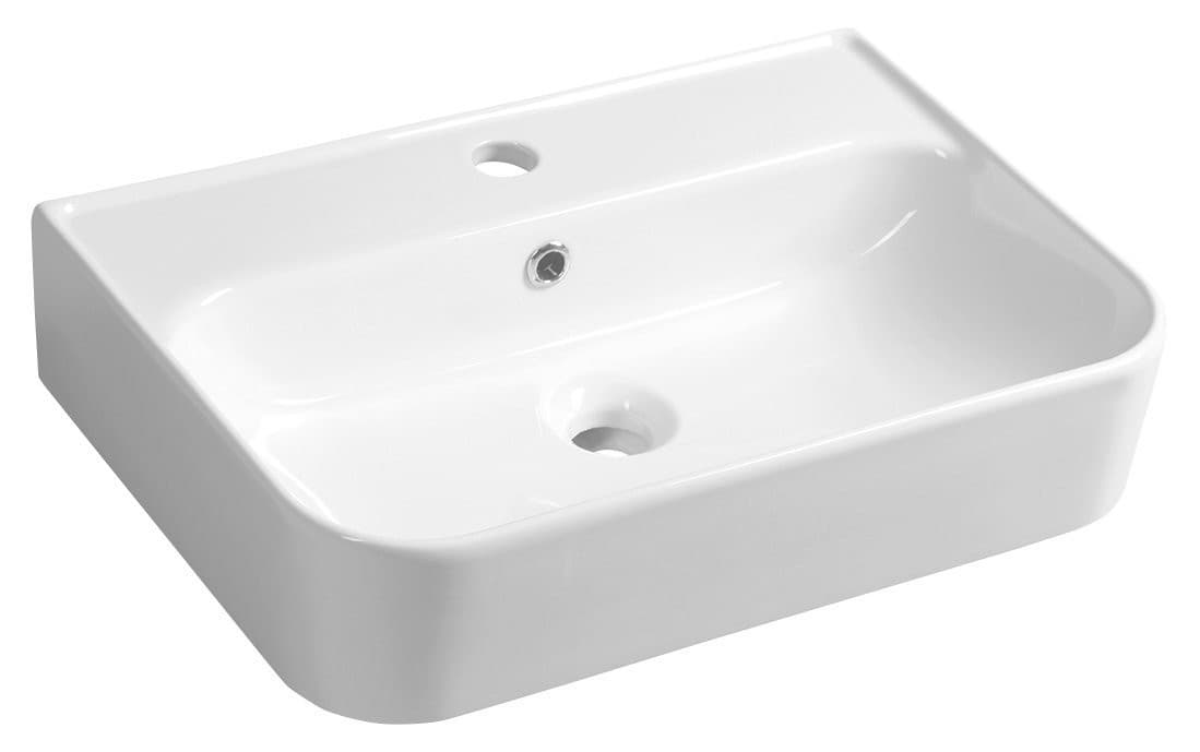SISTEMA U umywalka ceramiczna 55x38 cm, biała