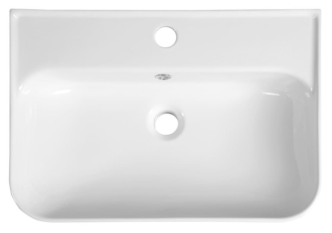 SISTEMA U umywalka ceramiczna 55x38 cm, biała
