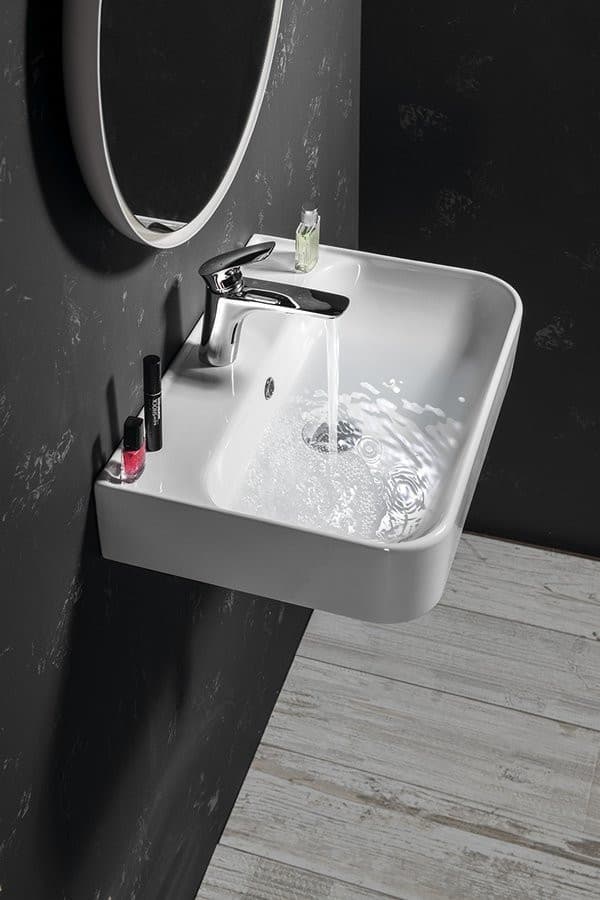 SISTEMA U umywalka ceramiczna 55x38 cm, biała