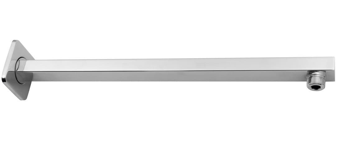 Kwadratowe ramię prysznicowe niskie, 404 mm, chromowane