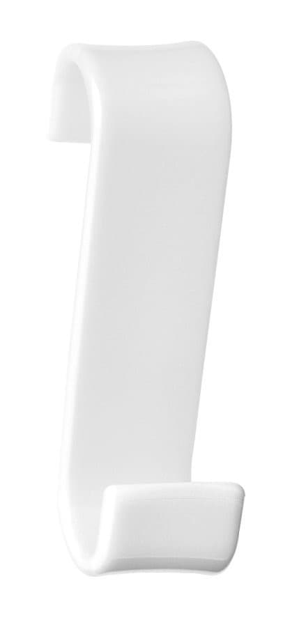 Haczyk na grzejnik, biały termoplast (32x120x67 mm)