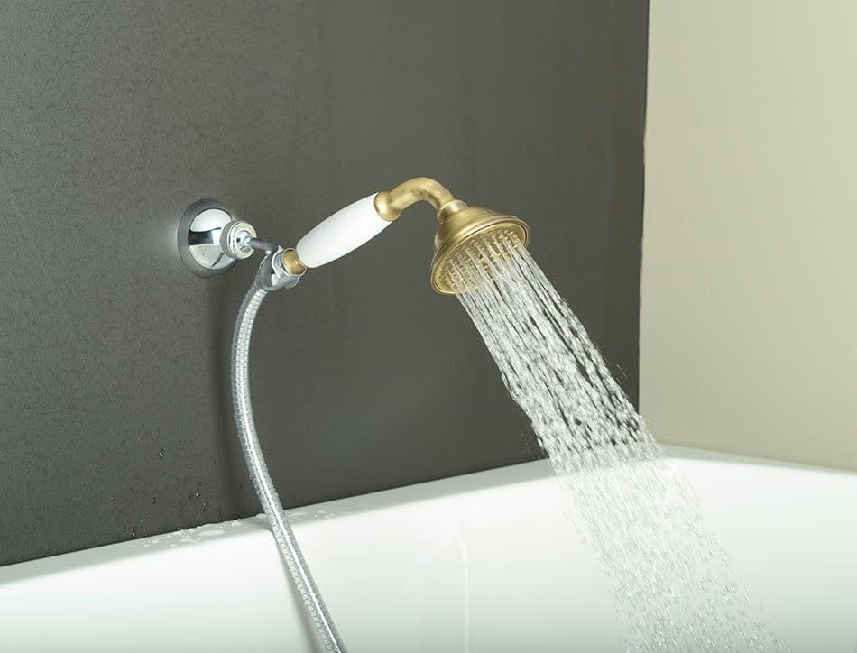 EPOCA słuchawka prysznicowa retro, 210 mm, mosiężna brązowa