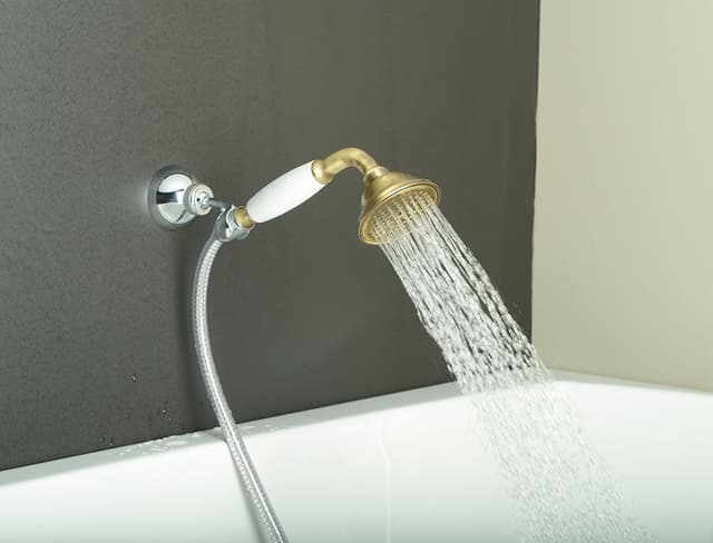 EPOCA słuchawka prysznicowa retro, 210 mm, mosiężna brązowa