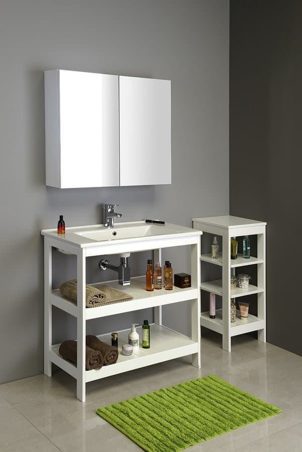 Regał ETIDE MDF biały mat 36x86x36 cm do postawienia