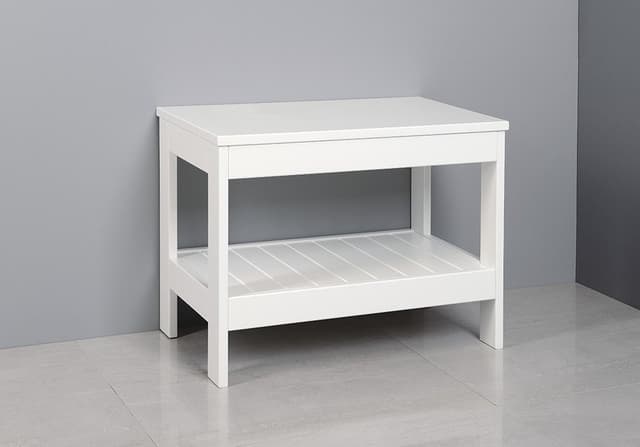 Regał niski ETIDE 61x45x36 cm biały mat MDF