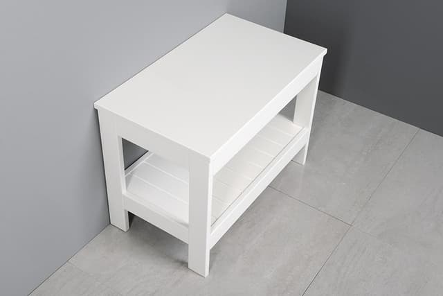 Regał niski ETIDE 61x45x36 cm biały mat MDF