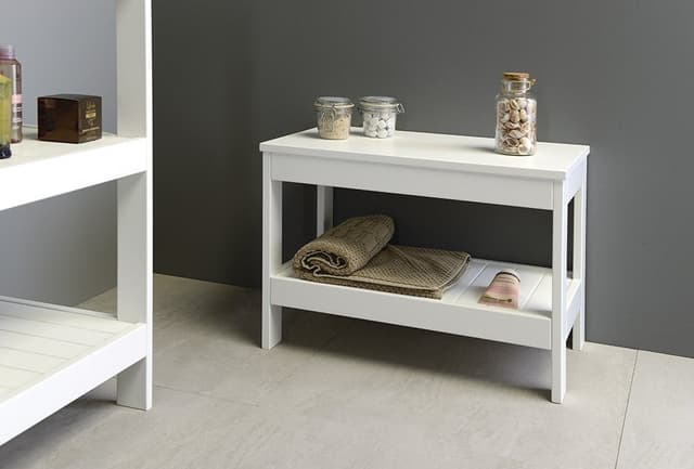Regał niski ETIDE 61x45x36 cm biały mat MDF