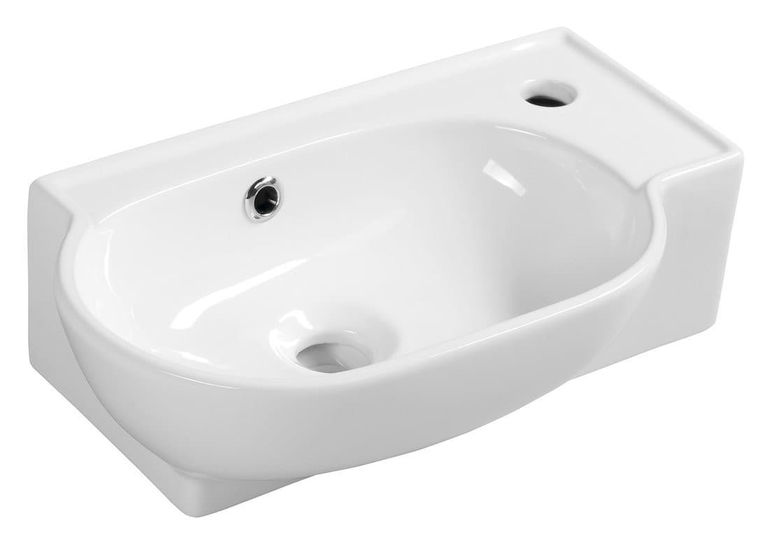 YUMO umywalka ceramiczna SMALL 45x28 cm, biała