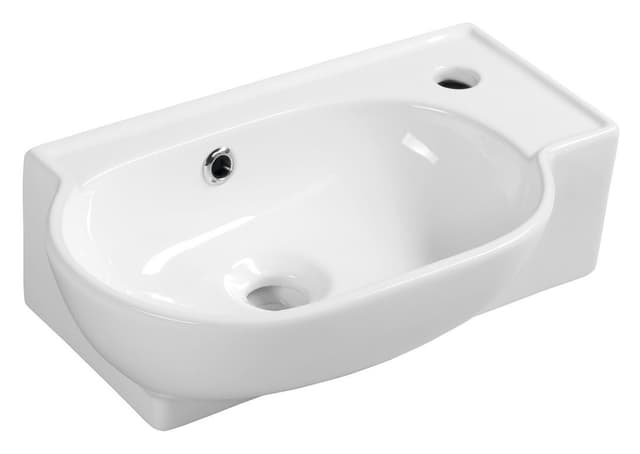 YUMO umywalka ceramiczna SMALL 45x28 cm, biała