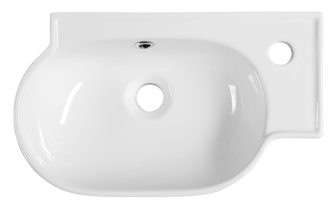 YUMO umywalka ceramiczna SMALL 45x28 cm, biała