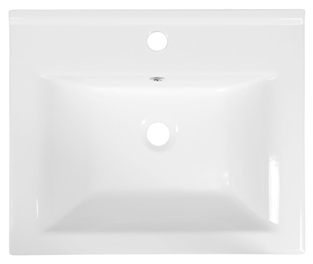 ZUNO 55 umywalka meblowa prostokątna 55x45 cm, biała