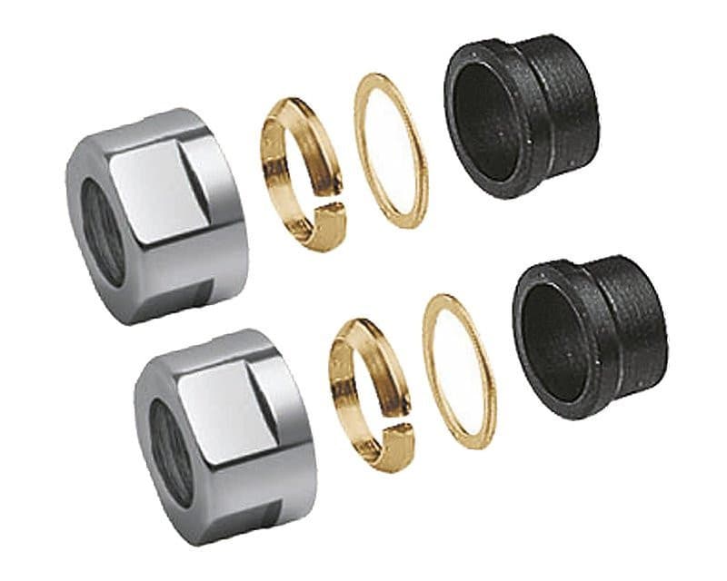 Złączki do miedzi 1/2&quot; 15mm, chromowane