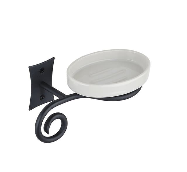 REBECCA mydelniczka ceramiczna, czarny mat