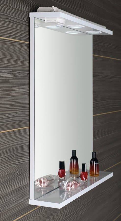 KORIN lustro z oświetleniem LED i gniazdkiem 60x70x12cm