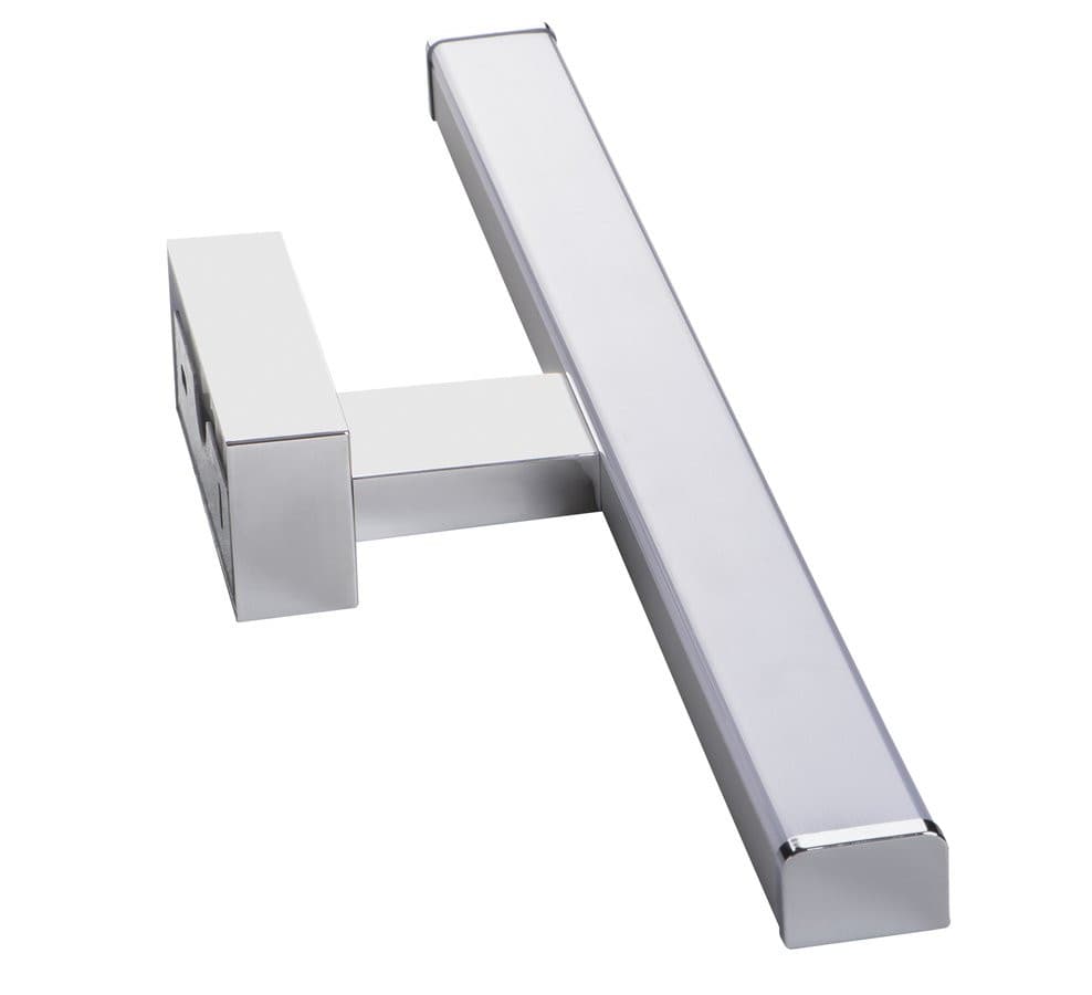 ASTEN oświetlenie LED ścienne, 8W, chromowe 400x110mm