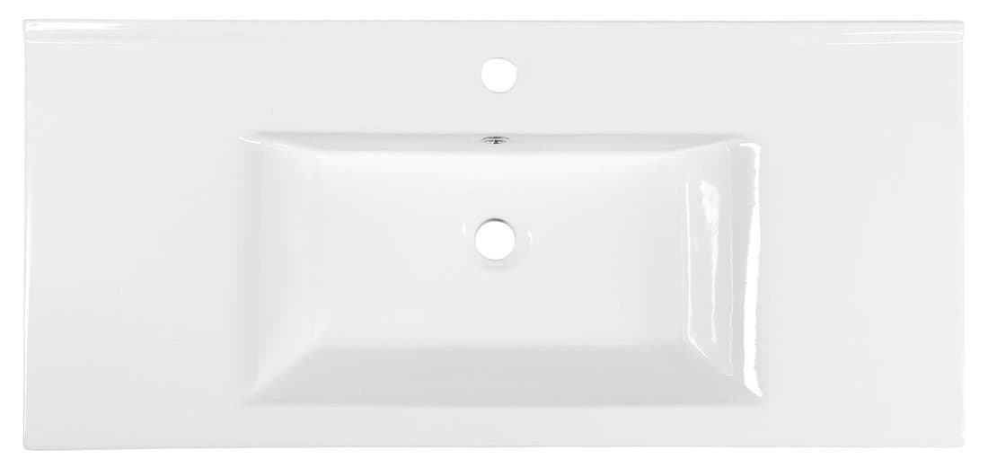 ZUNO 100 umywalka meblowa prostokątna 100x45cm, biała