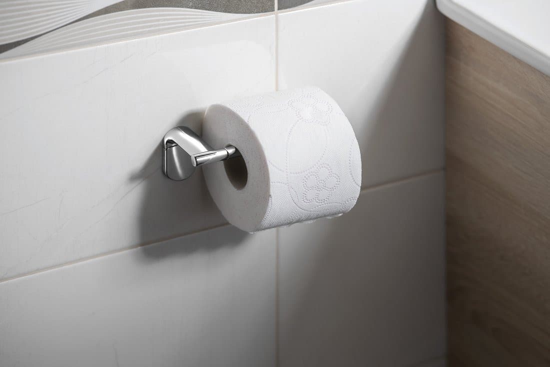 ZERO wieszak na papier toaletowy bez klapki, chromowany