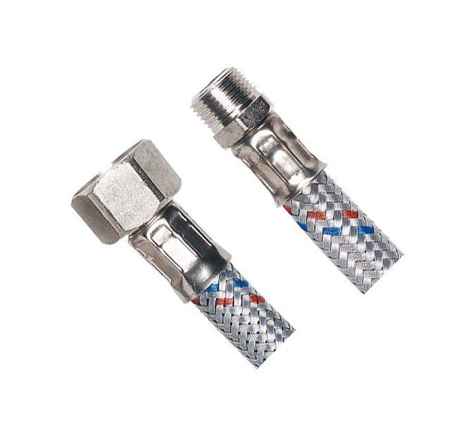 Wąż przyłączeniowy nierdzewny FxM 1/2"x1/2", 30cm