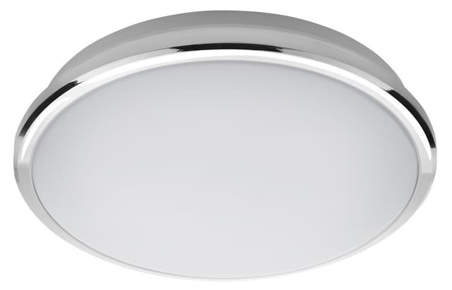 SILVER lampa sufitowa LED,  ø 28cm, 10W, 230V, zimny biały, chrom