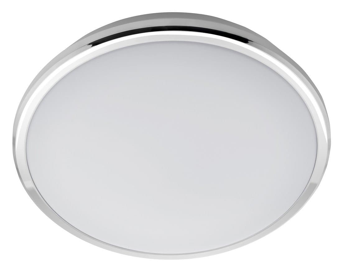 SILVER lampa sufitowa LED,  ø 28cm, 10W, 230V, zimny biały, chrom