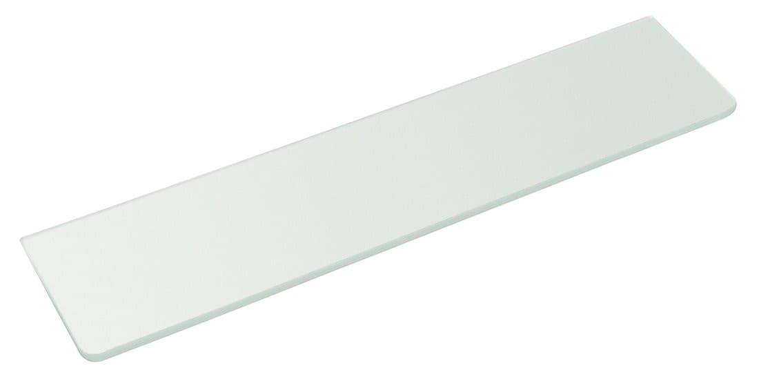 Półka szklana 600x100x8mm, mleczne szkło