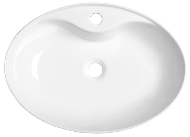 MARIANA umywalka ceramiczna nablatowa 58x41,5cm, biały