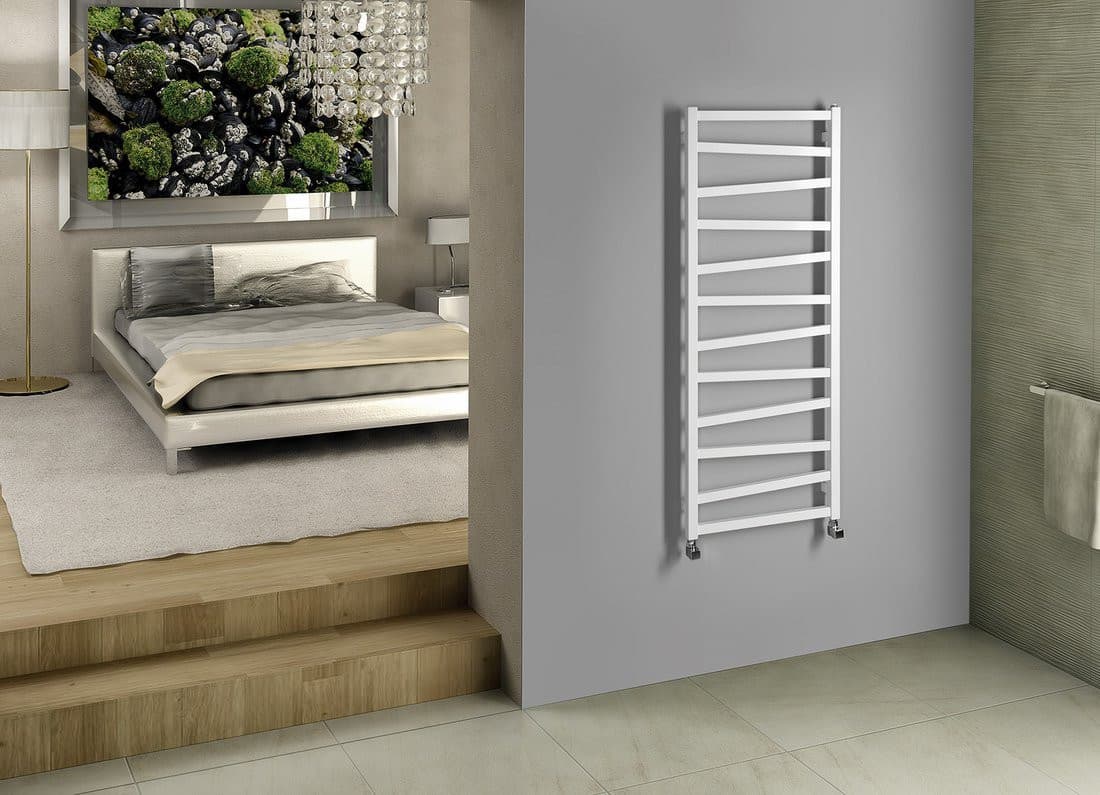 ZIG grzejnik 500x1334 mm, biały stalowy o designie nowoczesnym