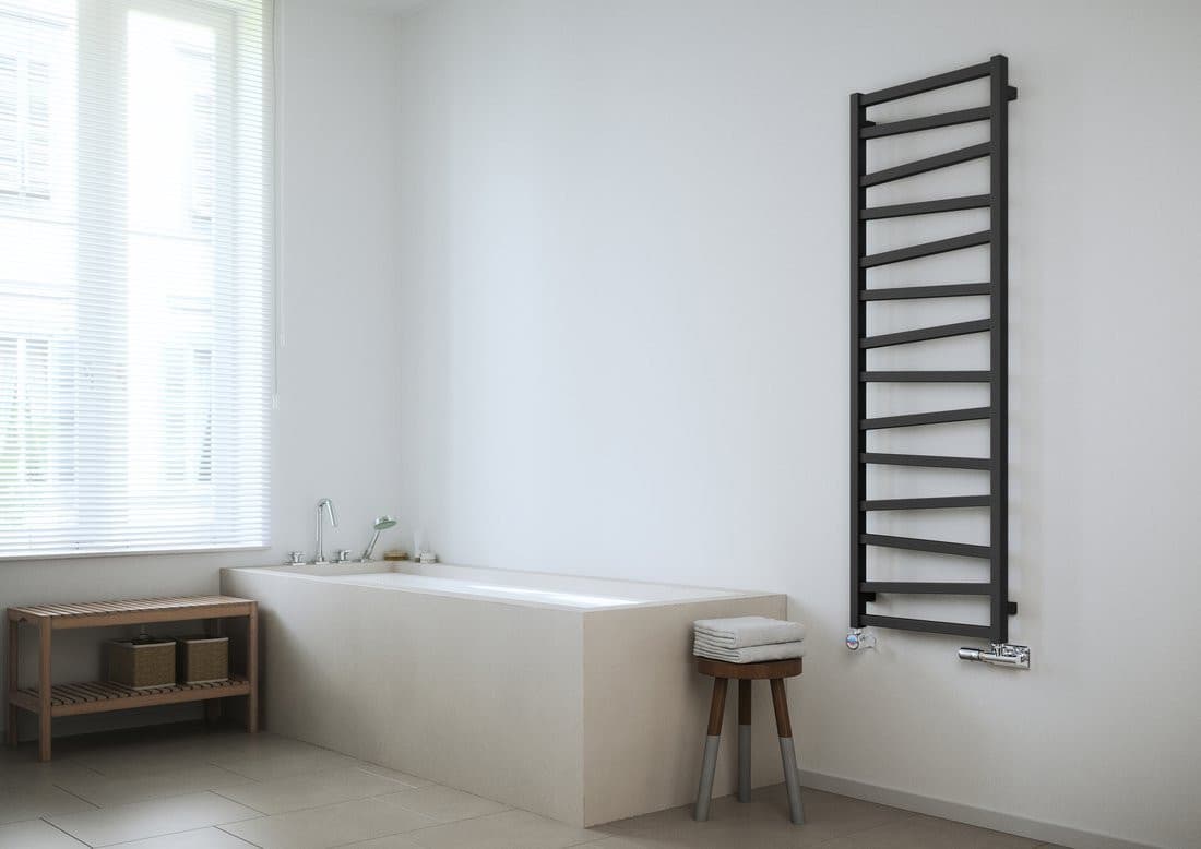 ZIG grzejnik antracytowy 500x1572 mm, designowy