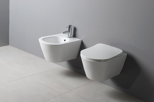 AVVA wiszący bidet 35,5x53 cm, klasyczny biały