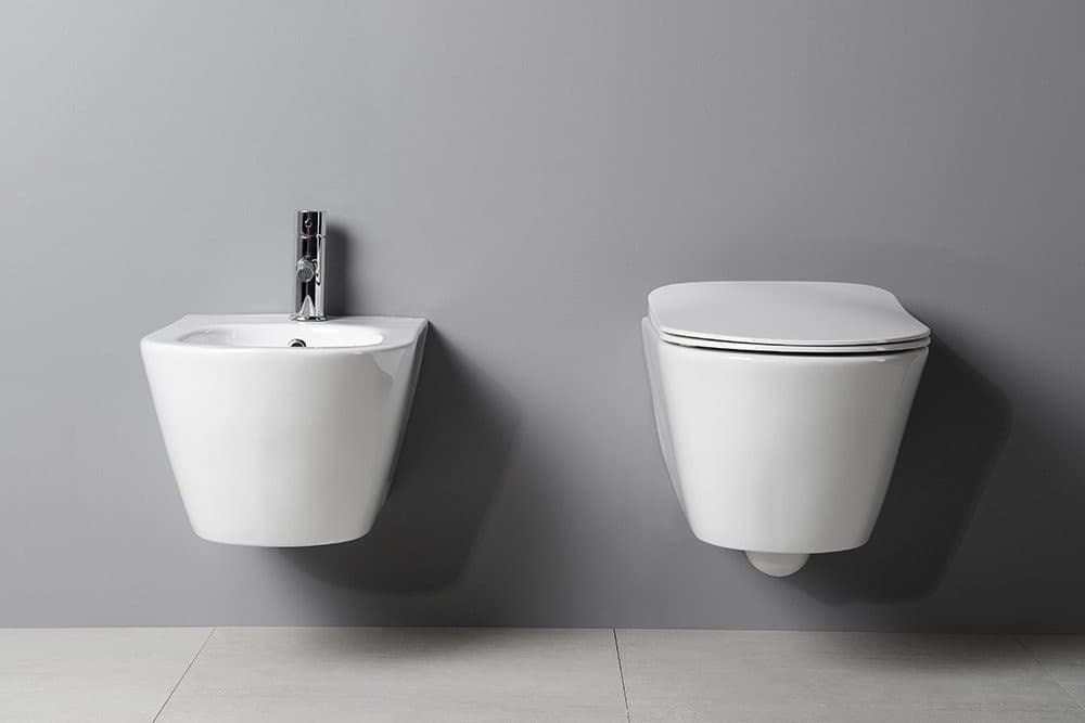 AVVA wiszący bidet 35,5x53 cm, klasyczny biały