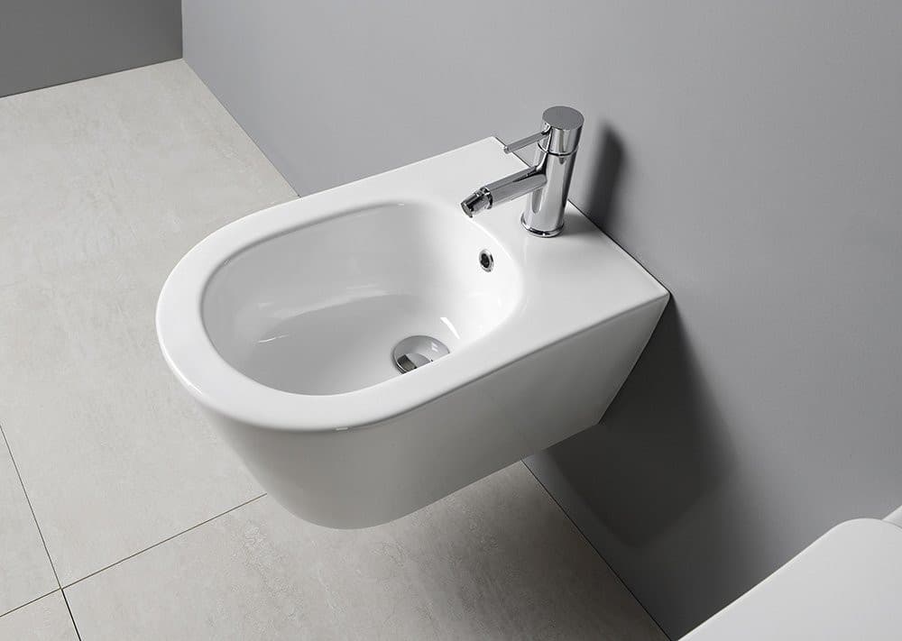AVVA wiszący bidet 35,5x53 cm, klasyczny biały