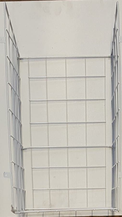 Druciany kosz na bieliznę, chromowany, 410x490x290mm
