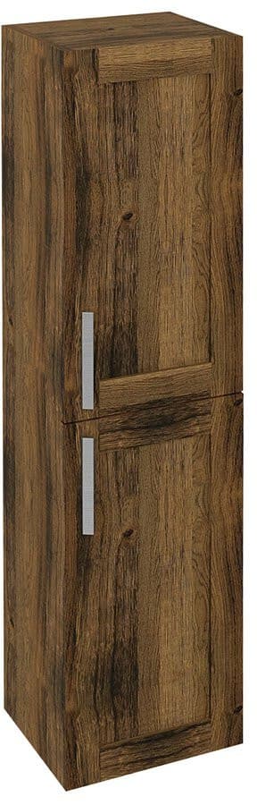 AMIA wysoka szafka łazienkowa 35x140x30 cm, lewa/prawa, dąb Collingwood