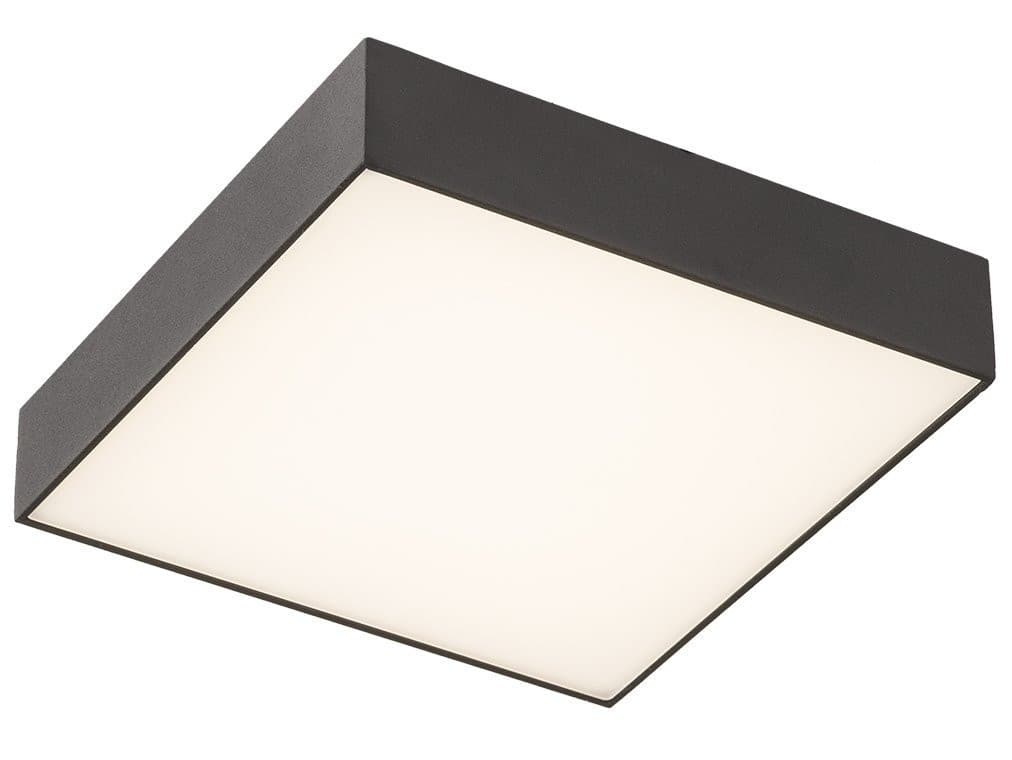RISA LED lampa sufitowa 30W, 300x300mm, czarna