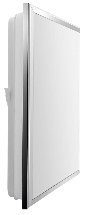 SILVER lampa sufitowa LED 28x28cm, 10W, 230V, zimny biały, chrom