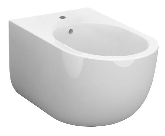 FLO wiszący bidet 37x54cm, klasyczny biały