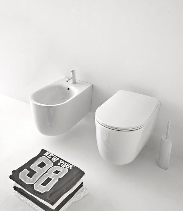 NOLITA bidet wiszący, ceramiczny 35x55 cm, biały
