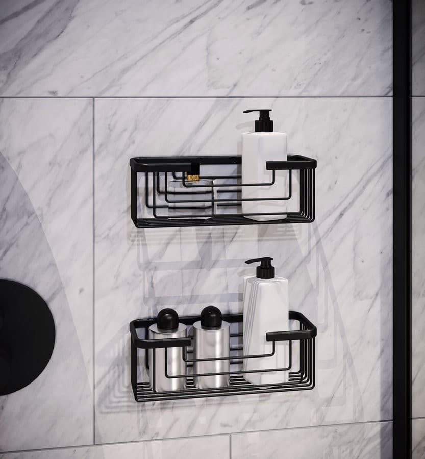 SMART półka druciana, czarny mat, 252x86x102mm