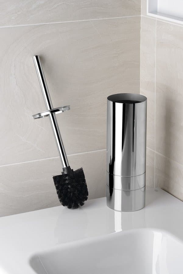 Szczotka WC LONDON RIDDER do postawienia, stal nierdzewna polerowana