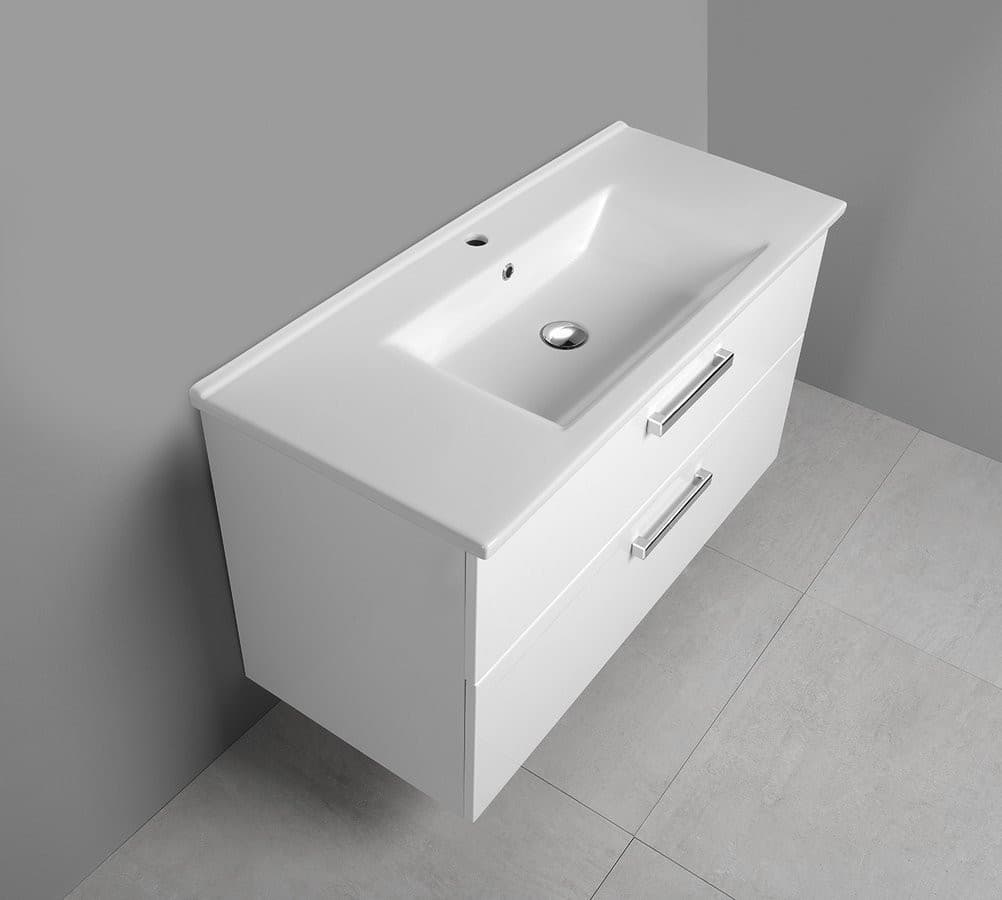 VEGA szafka umywalkowa 97x60x43,6 cm, biała, 2 szuflady