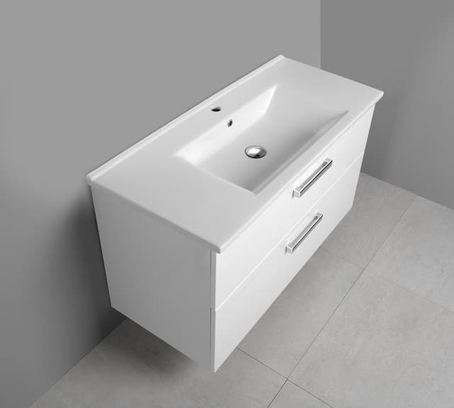 VEGA szafka umywalkowa 97x60x43,6 cm, biała, 2 szuflady