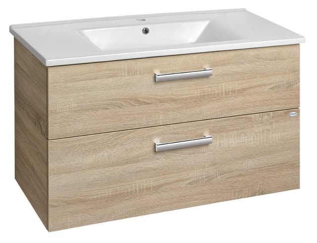 VEGA szafka umywalkowa 97x60x43,8cm z 2 szufladami, dąb platin