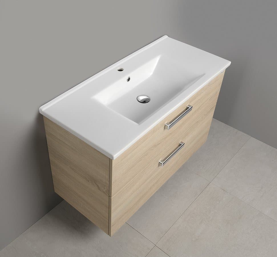 VEGA szafka umywalkowa 97x60x43,8cm z 2 szufladami, dąb platin