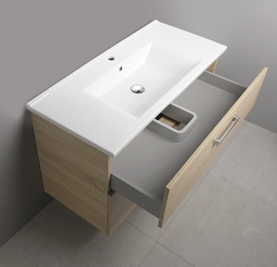 VEGA szafka umywalkowa 97x60x43,8cm z 2 szufladami, dąb platin