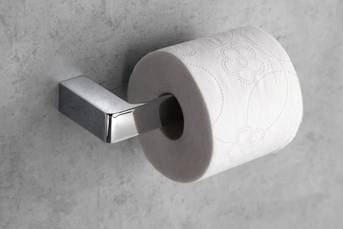 PIRENEI wieszak na papier toaletowy bez klapki, chromowany