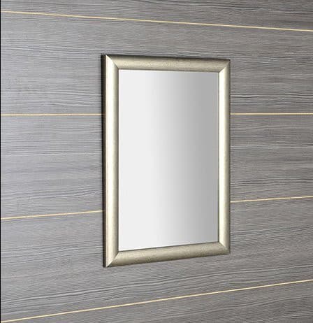 Lustro VALERIA w drewnianej ramie 580x780mm, platyna