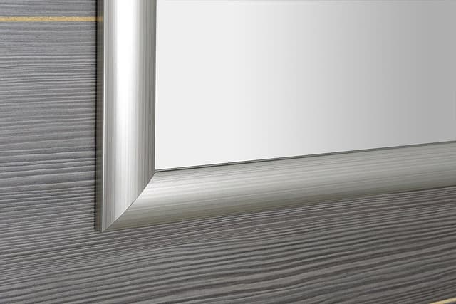 ESTA lustro prostokątne w drewnianej ramie 580x780mm, srebrne