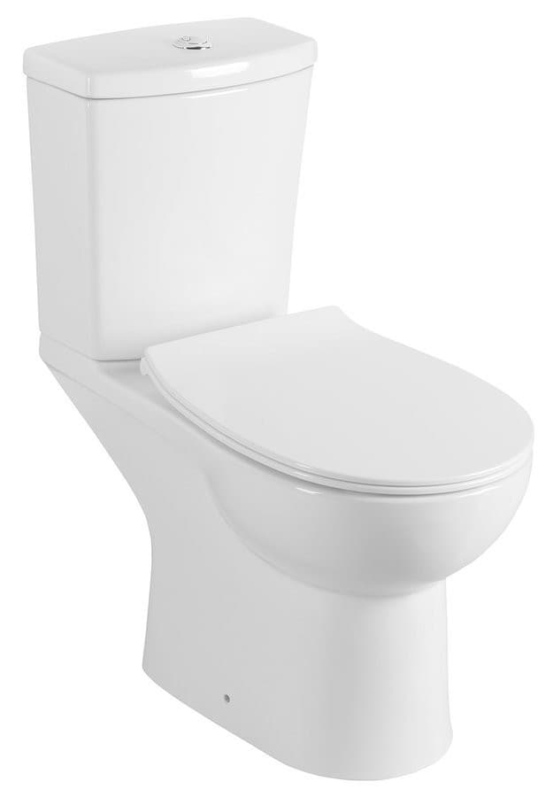 KAIRO kompakt WC, z odpływem poziomym, biały