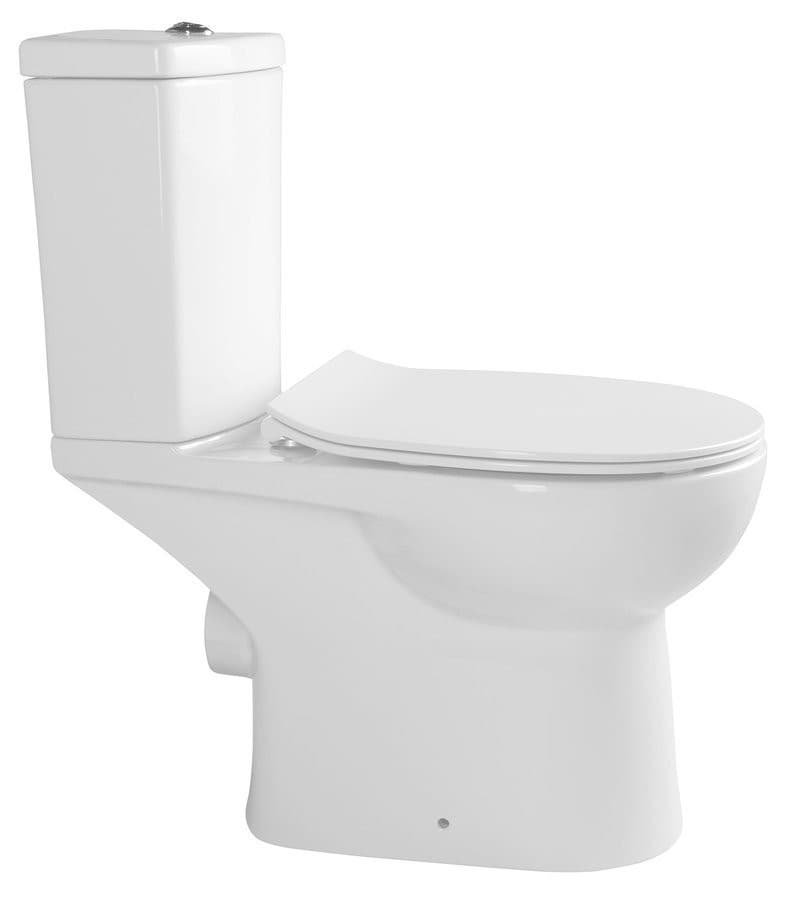 KAIRO kompakt WC, z odpływem poziomym, biały